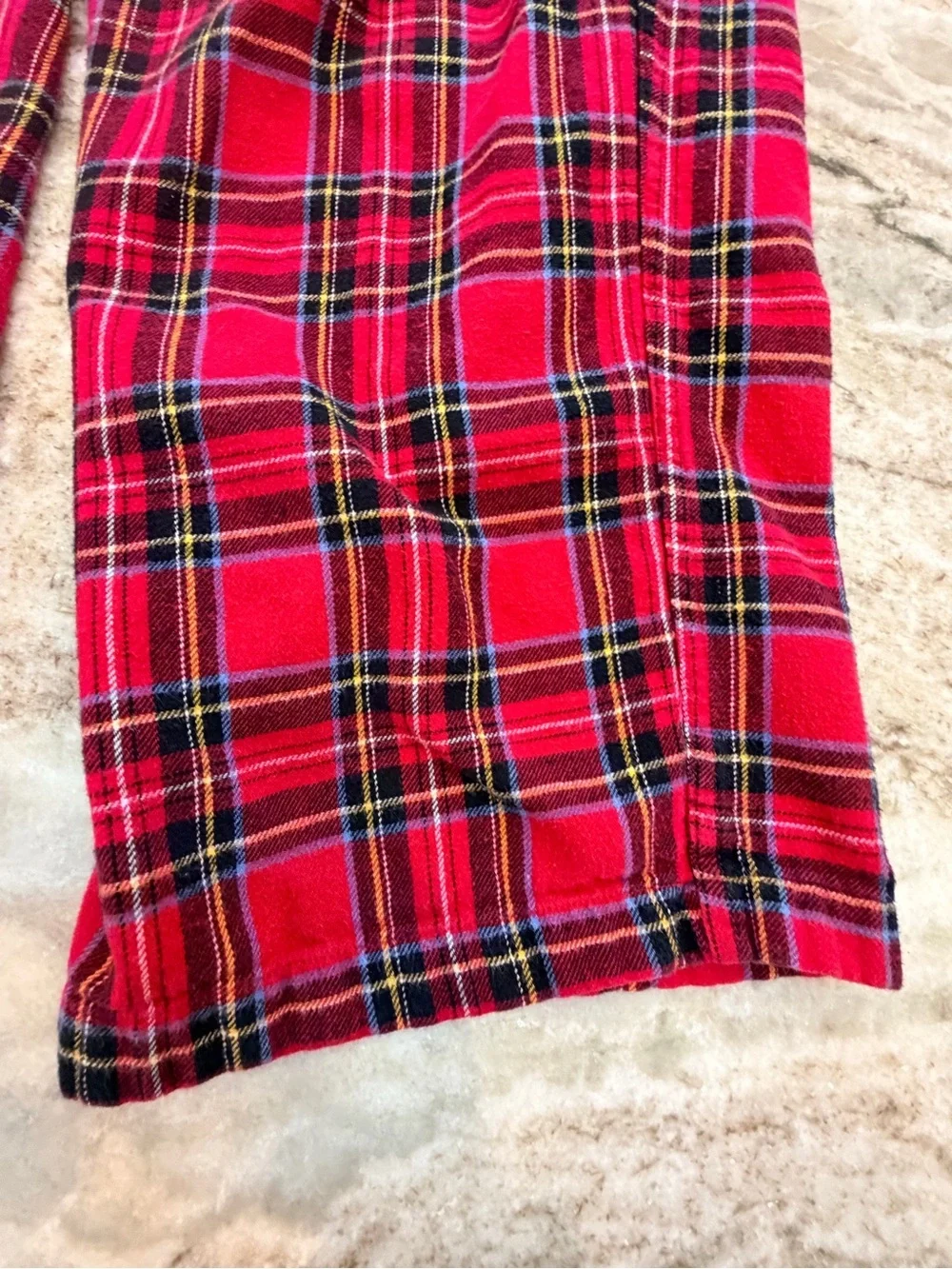 J.Crew Red Plaid Flannel Pajama Pants Size L Cozy Lounge Sleepwear